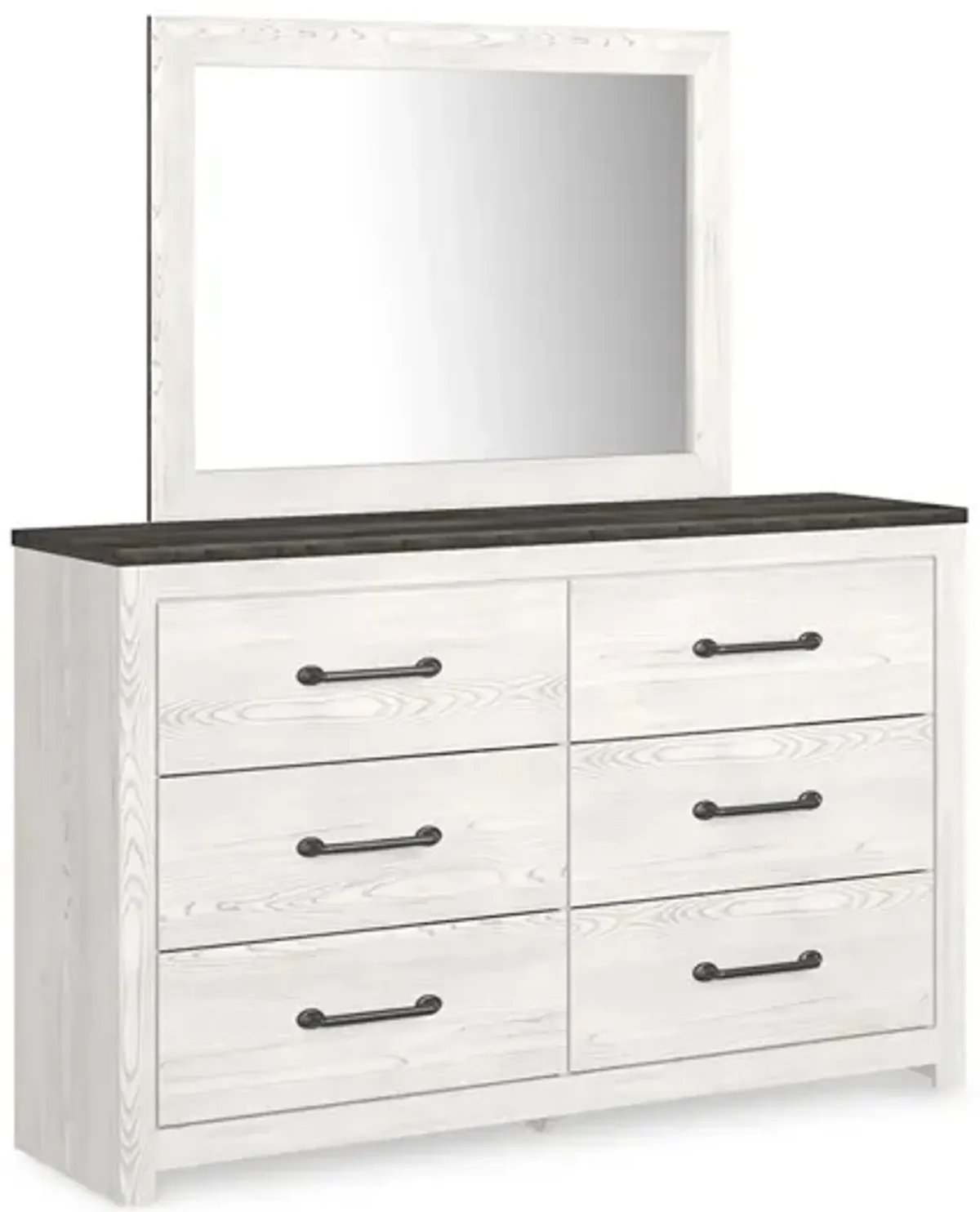 Gerridan Dresser and Mirror in White/Gray by Ashley Furniture