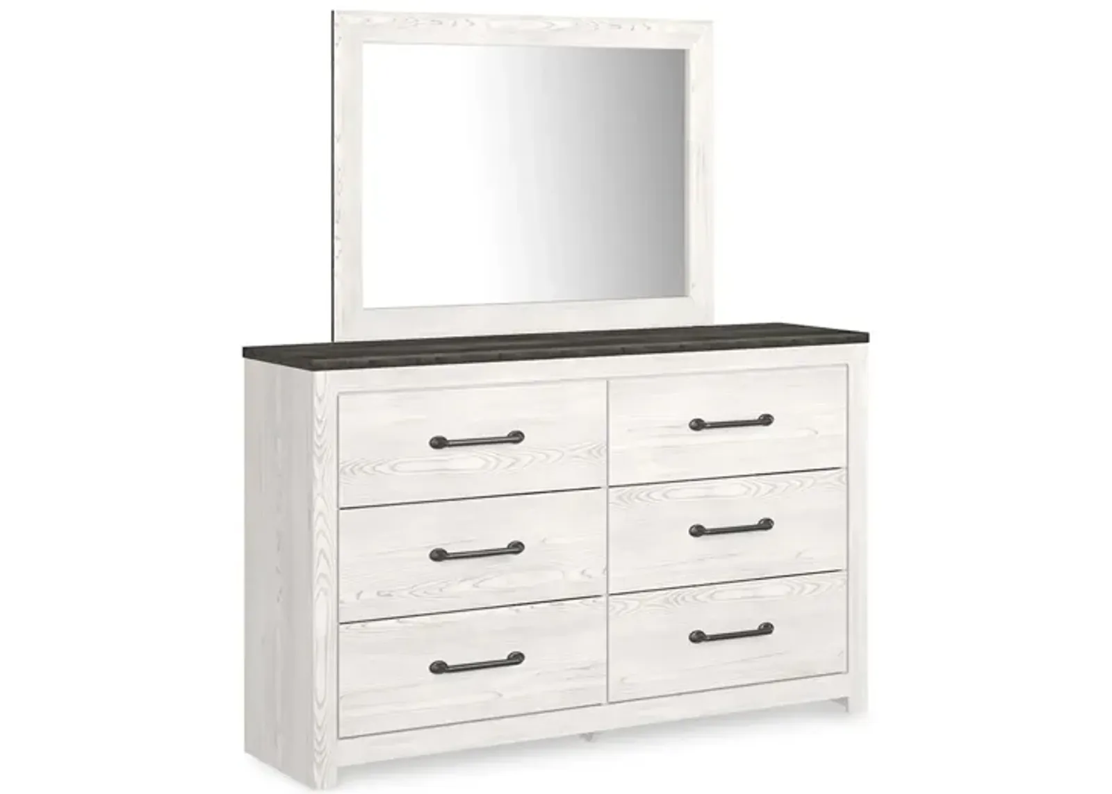 Gerridan Dresser and Mirror in White/Gray by Ashley Furniture