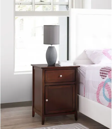 Izzy Bedroom Nightstand in Cappuccino by Glory Furniture