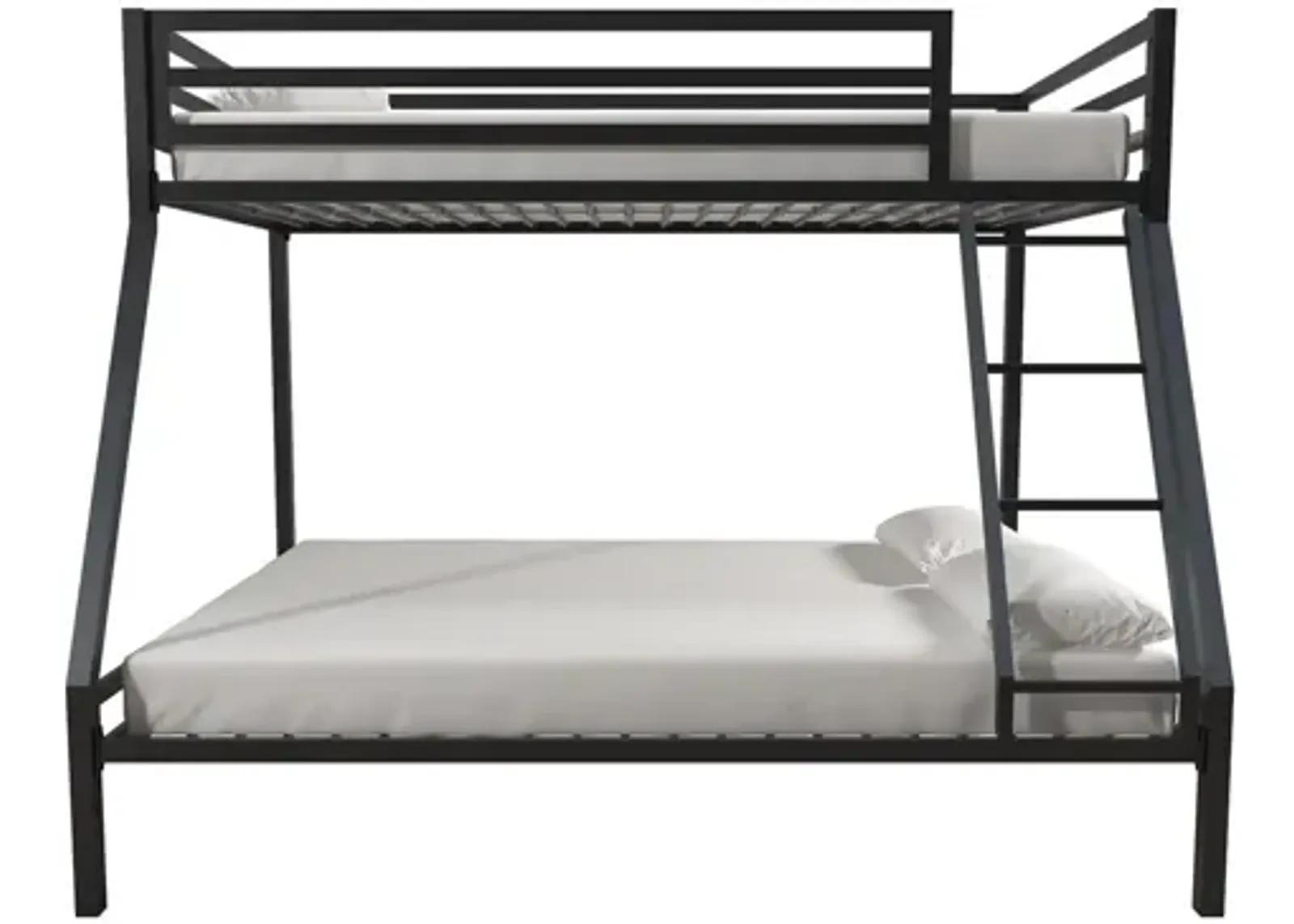 Premium Twin over Full Metal Bed in Black by DOREL HOME FURNISHINGS