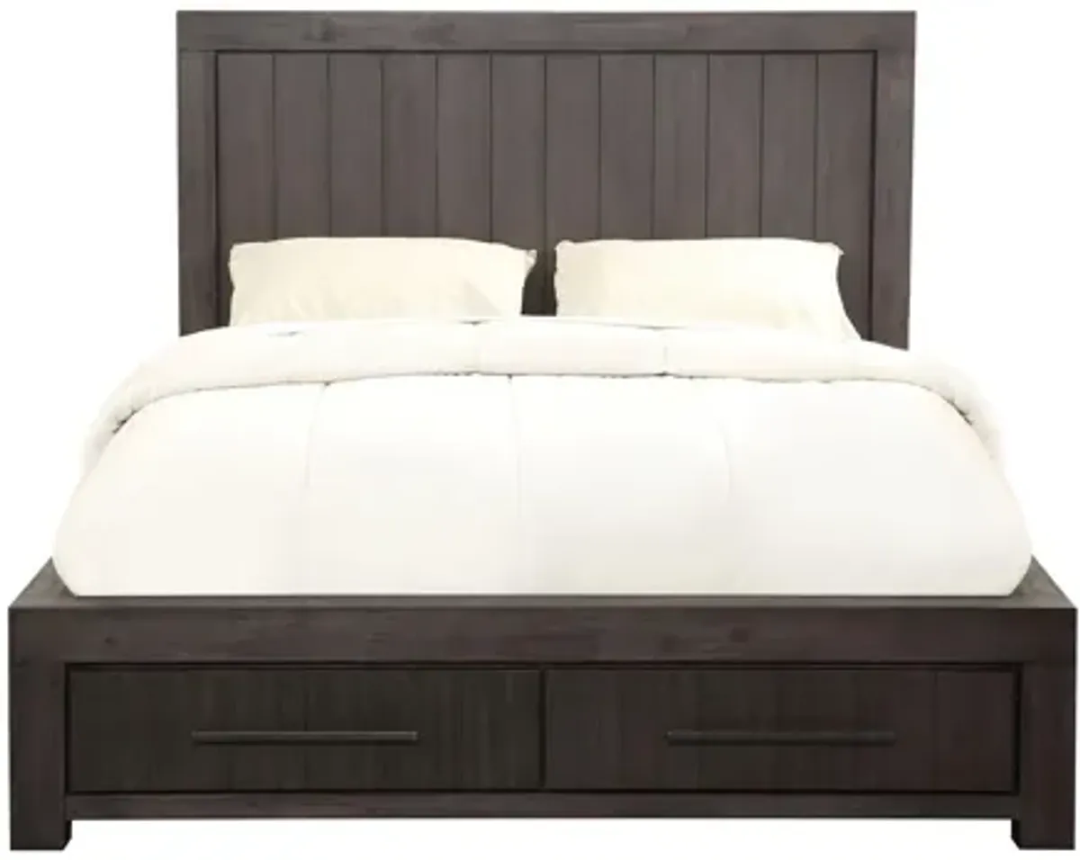 Heath California King-Size Two Drawer Storage Bed