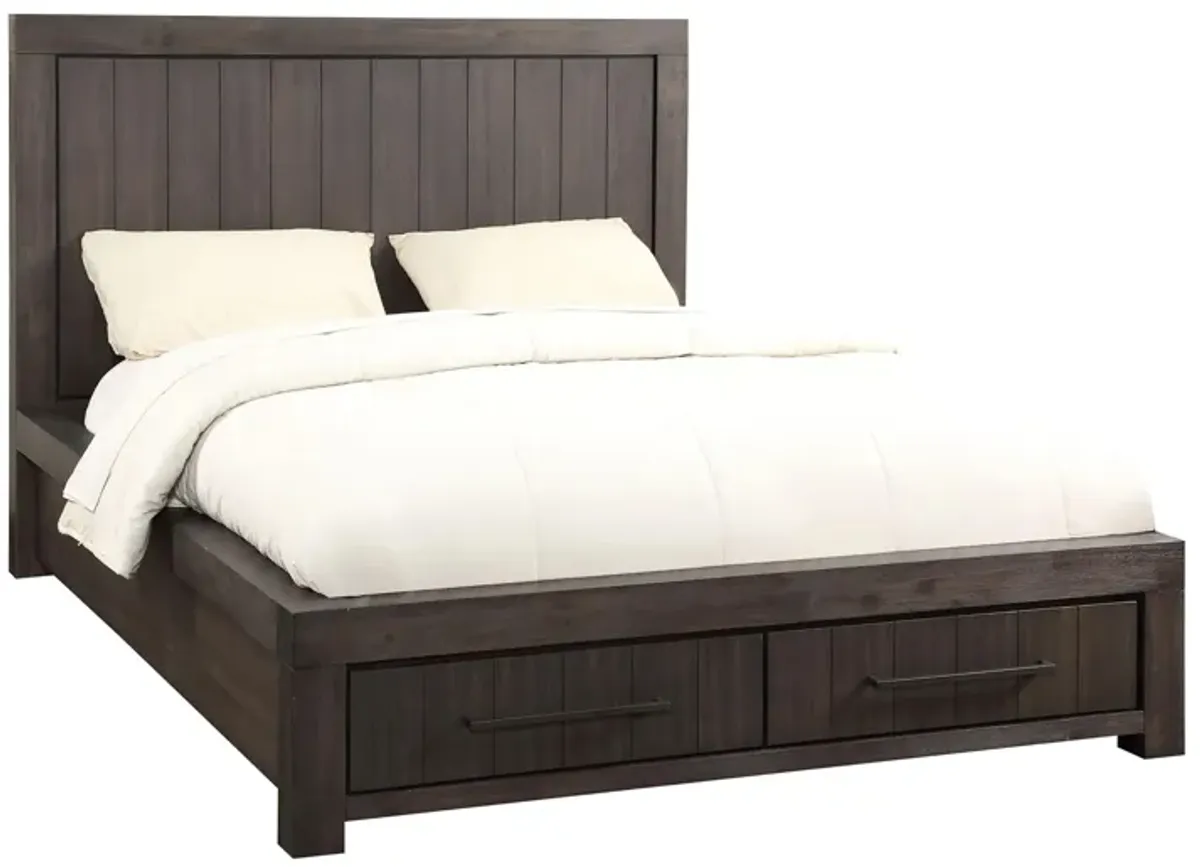 Heath California King-Size Two Drawer Storage Bed