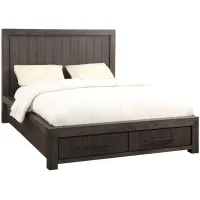 Heath California King-Size Two Drawer Storage Bed by Bellanest