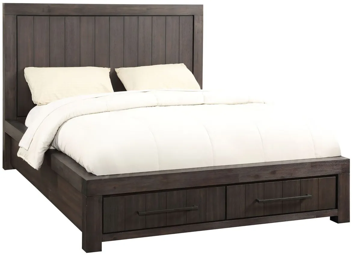 Heath California King-Size Two Drawer Storage Bed by Bellanest