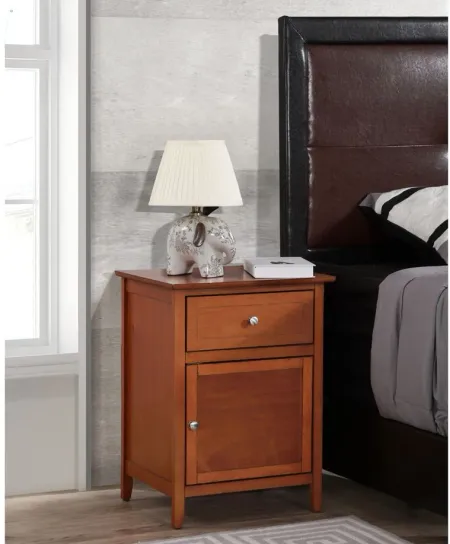Izzy Bedroom Nightstand in Oak by Glory Furniture