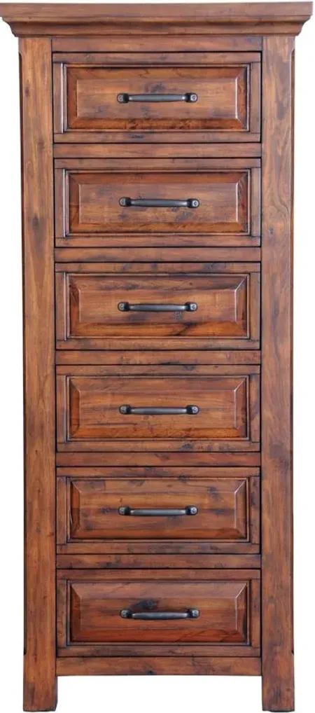 HillCrest Six Drawer Lingerie Chest in Old Chestnut by Napa Furniture Design