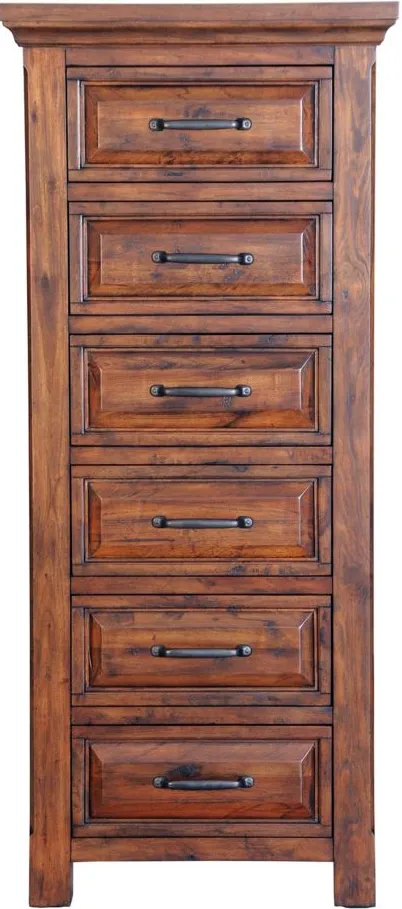 HillCrest Six Drawer Lingerie Chest in Old Chestnut by Napa Furniture Design