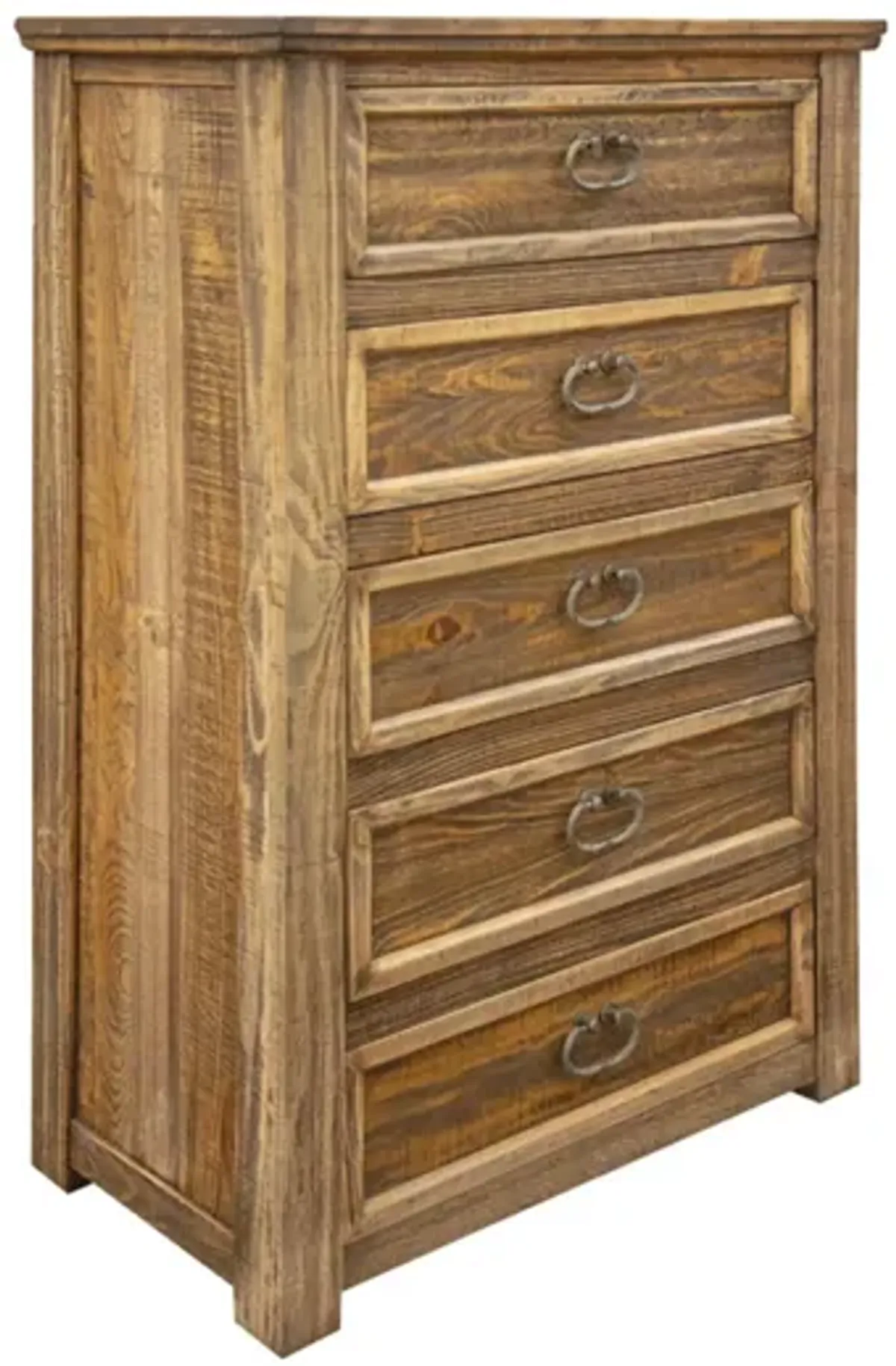 Montana 5 Drawer Chest in LIght Brown by International Furniture Direct