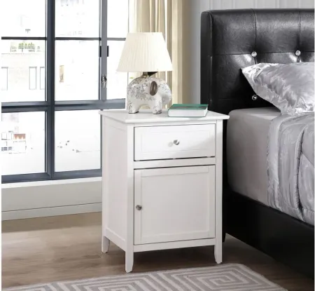 Izzy Bedroom Nightstand in White by Glory Furniture