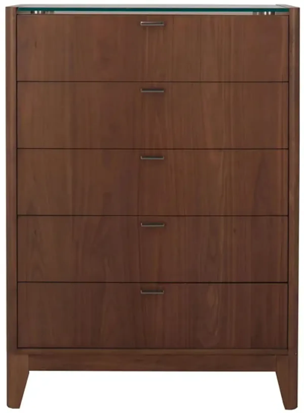 Kerrigan Chest w/Glass Top in Brown by Davis Intl.