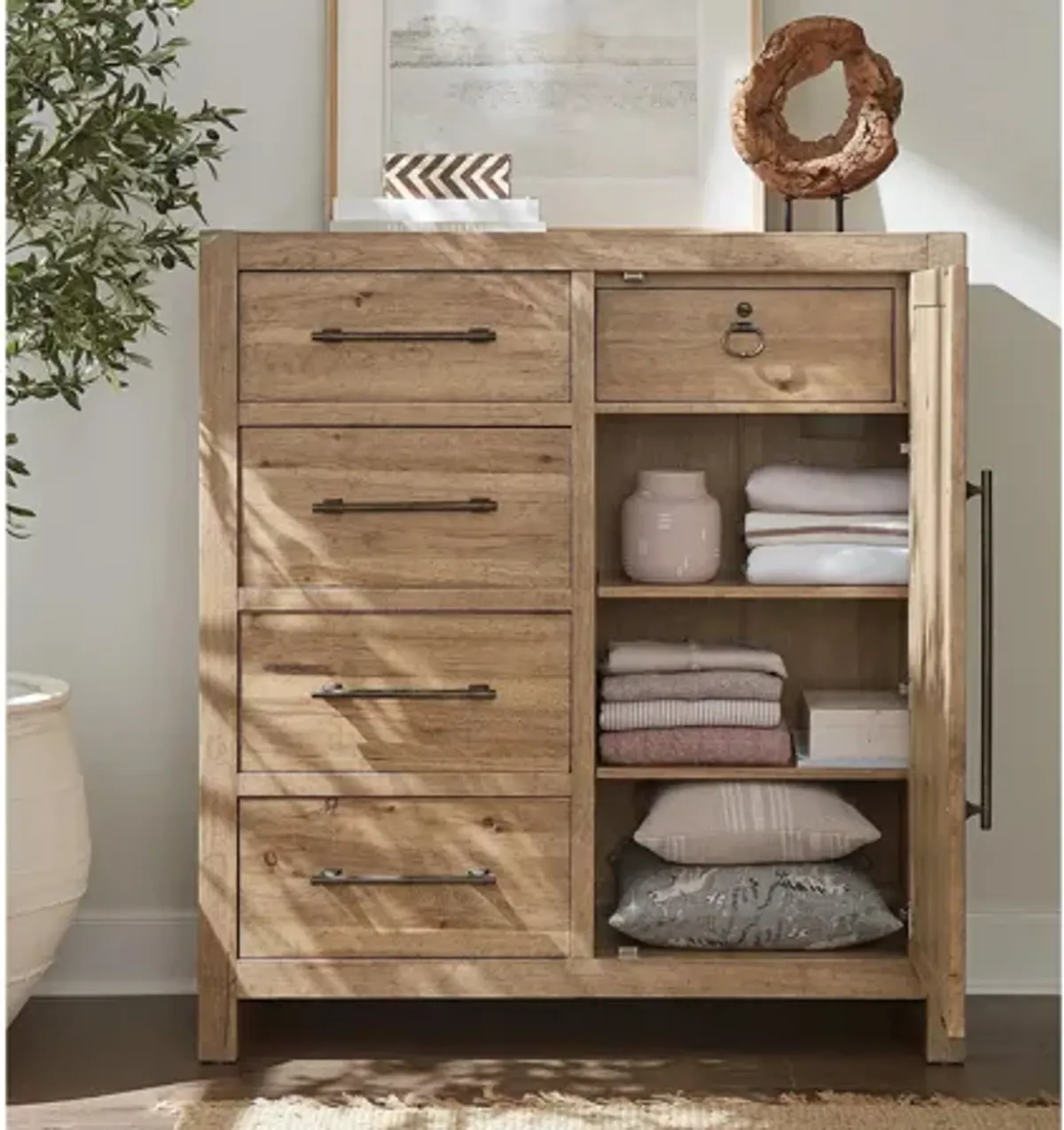 Vineyard Row Four Drawer Door Chest