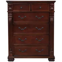 Lyndon 6 Drawer Chest in Cherry by Glory Furniture
