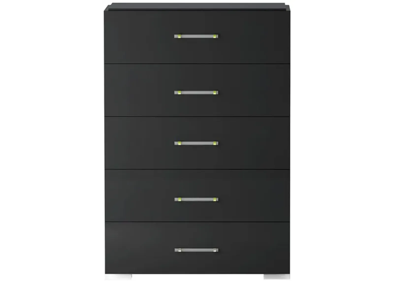 Florence Bedroom Chest in Gloss Black by Chintaly Imports