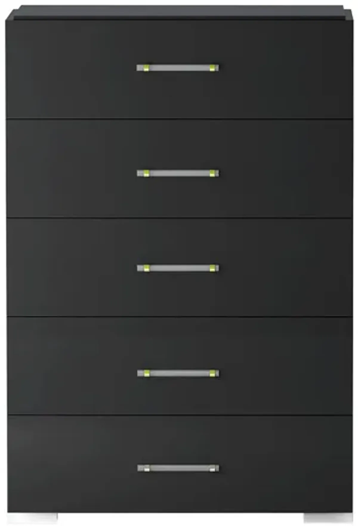 Florence Bedroom Chest in Gloss Black by Chintaly Imports