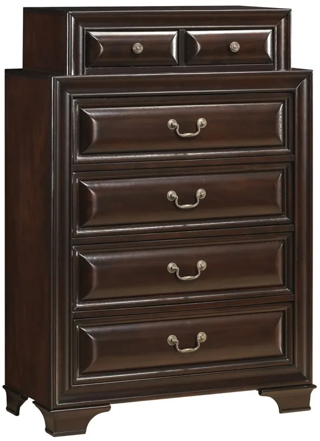 Sarasota Bedroom Chest in Cappuccino by Glory Furniture