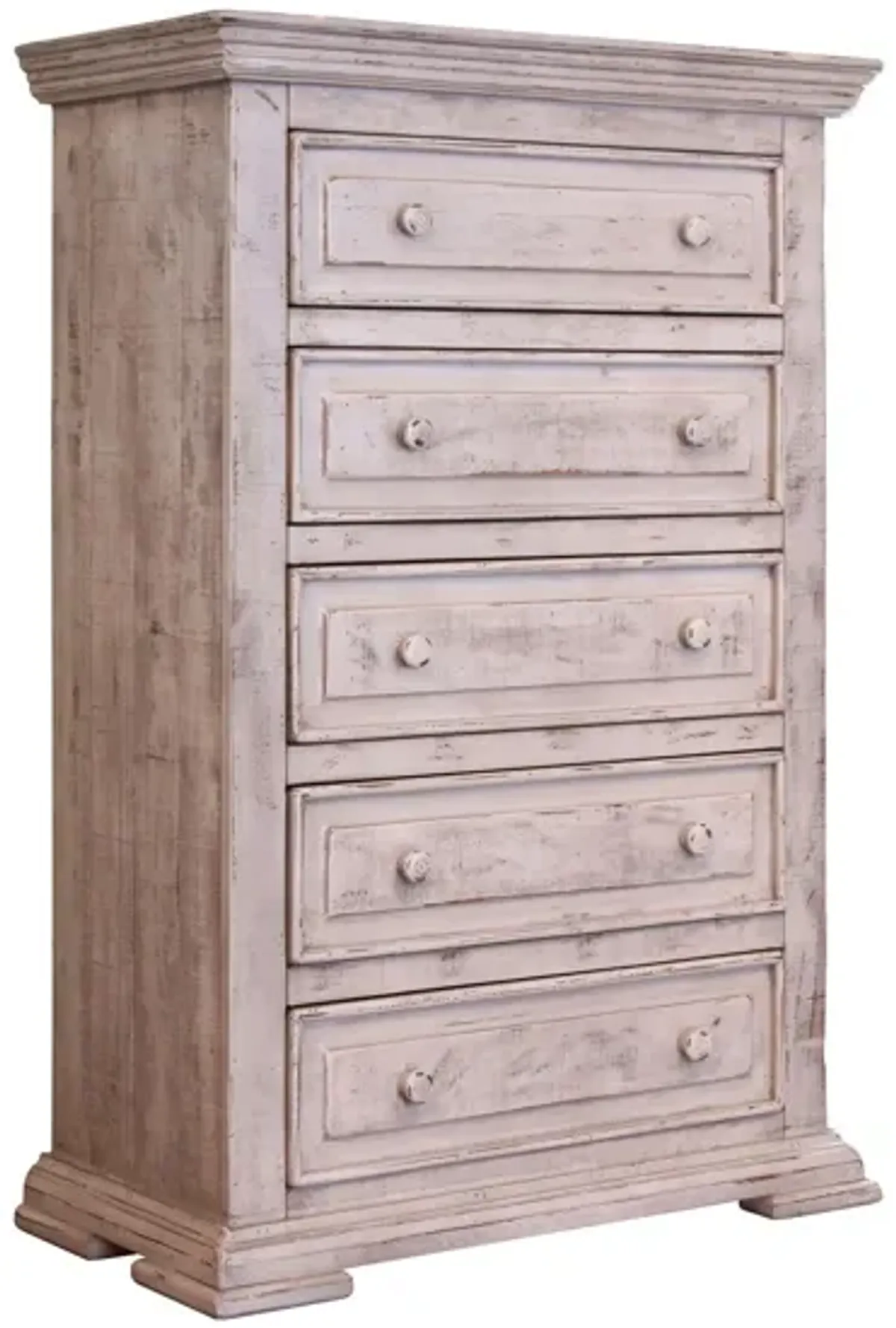 Terra Bedroom Chest in Vintage White by International Furniture Direct