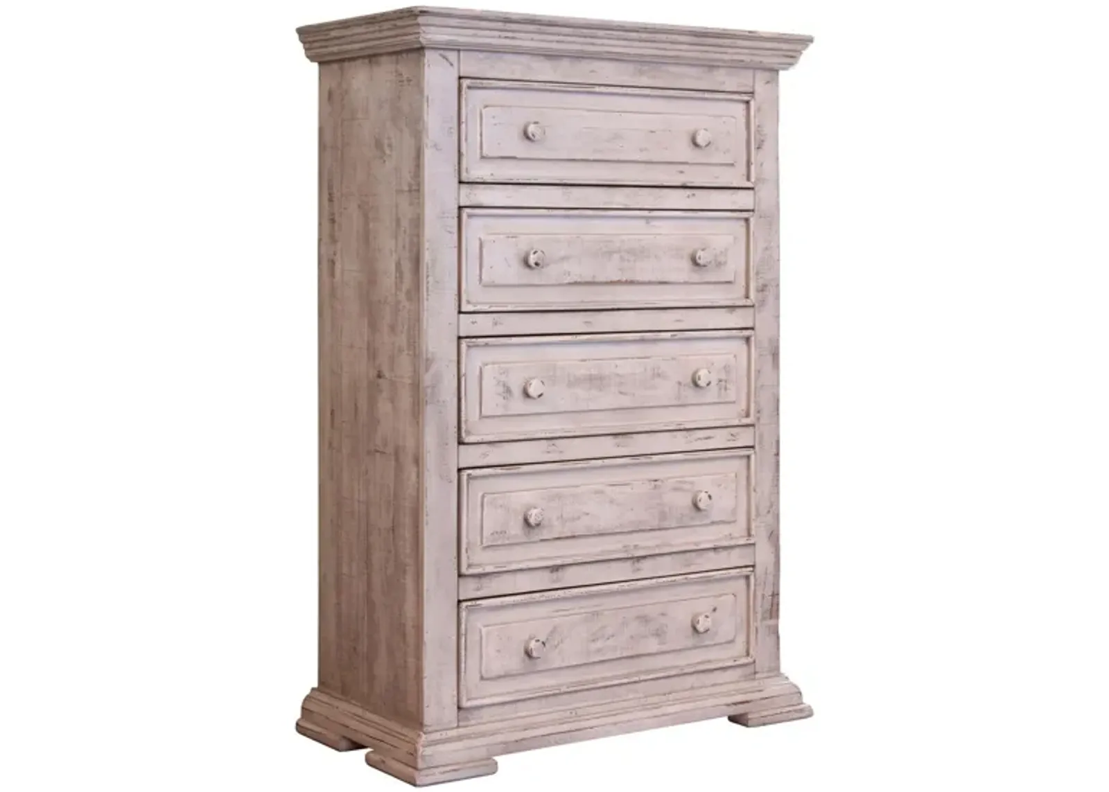 Terra Bedroom Chest in Vintage White by International Furniture Direct