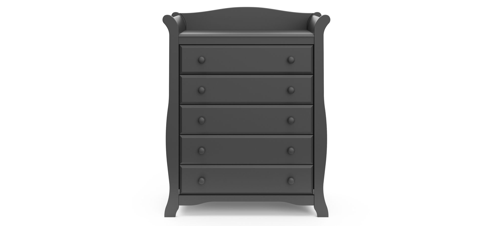 Aval 5-Drawer Chest in Gray by Bellanest