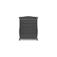 Aval 5-Drawer Chest in Gray by Bellanest