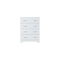 Brooks 4 Drawer Chest in White by Bellanest