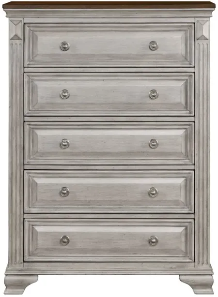 Aria Chest in 2-Tones Finish (Brown and Gray) by Homelegance