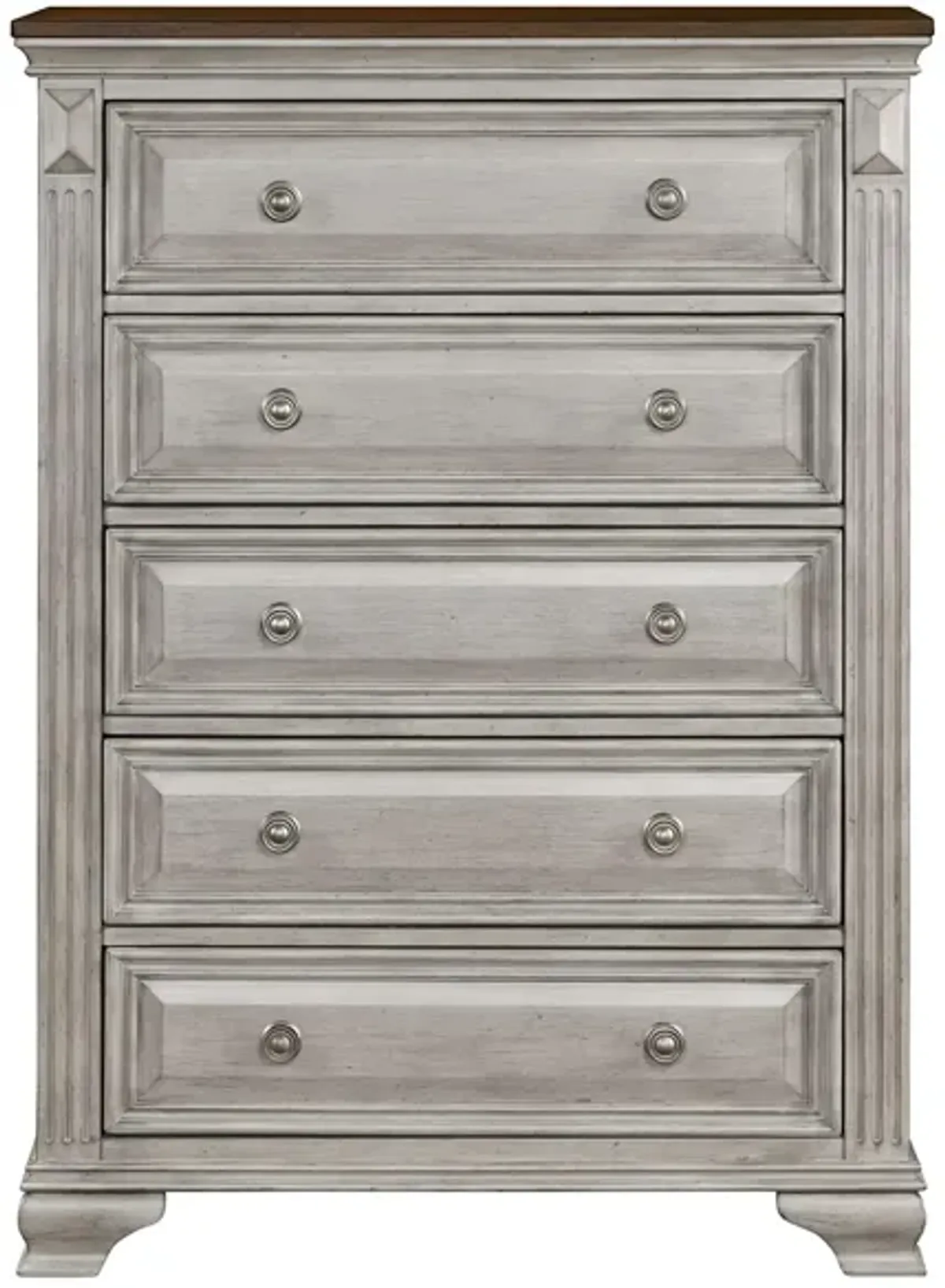 Aria Chest in 2-Tones Finish (Brown and Gray) by Homelegance