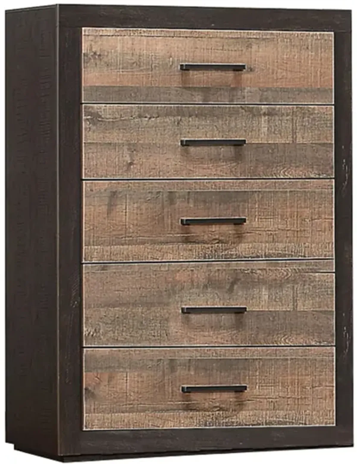 Chad Bedroom Chest in Dark Ebony & Rustic Mahogany by Homelegance