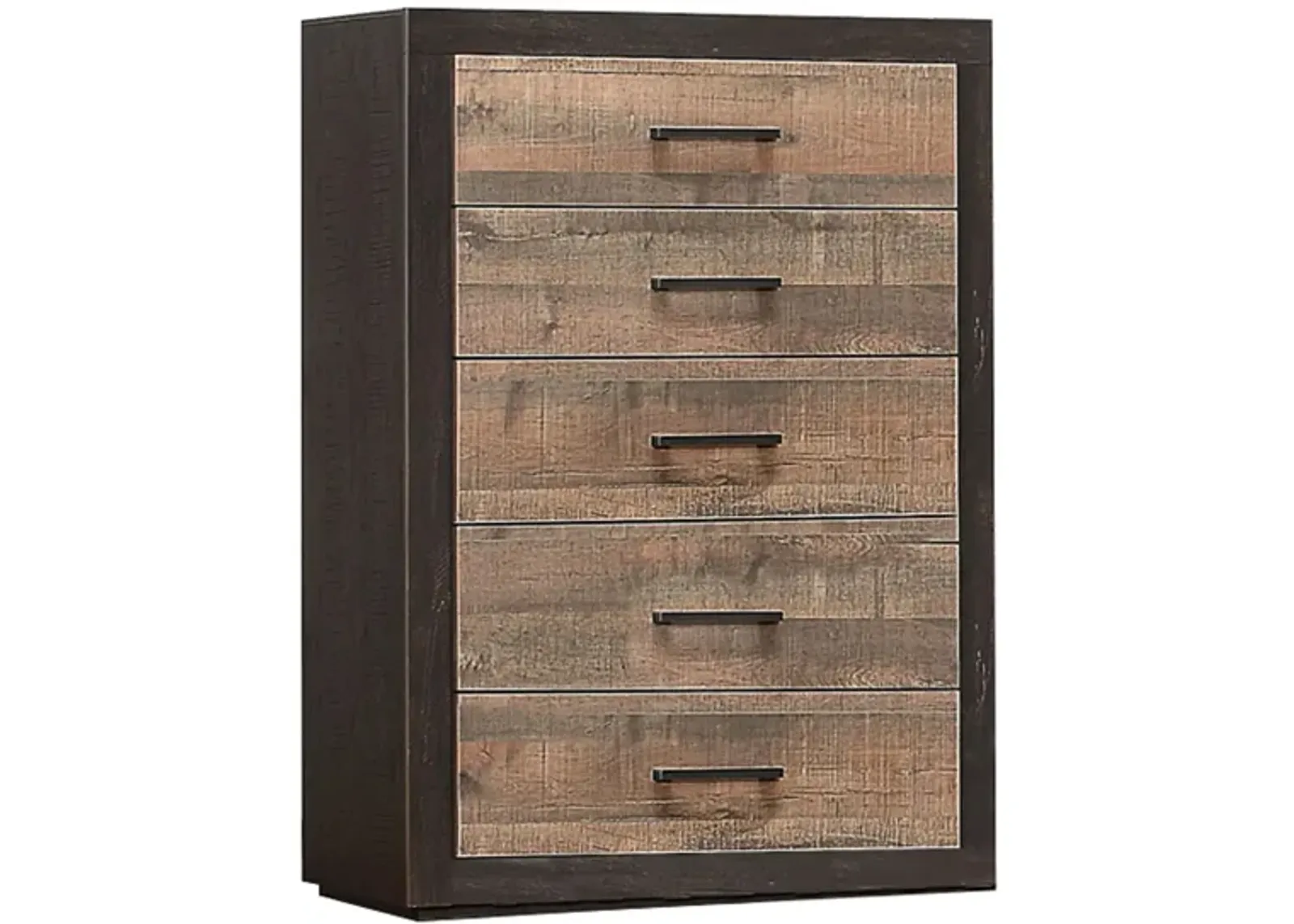 Chad Bedroom Chest in Dark Ebony & Rustic Mahogany by Homelegance