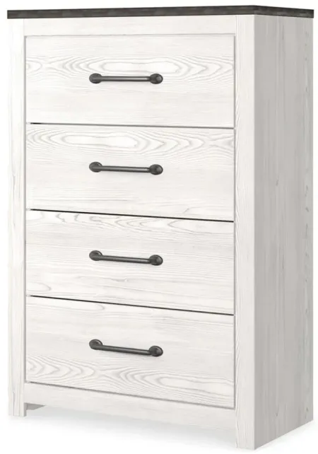Gerridan Chest of Drawers in White/Gray by Ashley Furniture