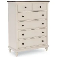 Brookhaven Youth Bedroom Chest in Vintage Linen/Rustic Dark Elm by Legacy Classic Furniture