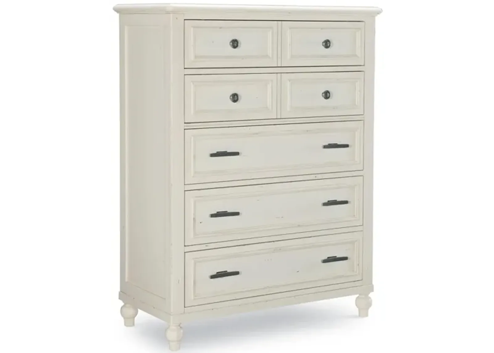 Lake House St Drawer Chest in Pebble White by Legacy Classic Furniture