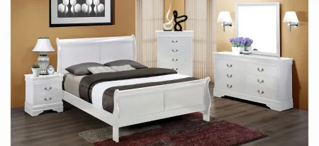 Louis Phillip Bedroom Chest in White by Crown Mark