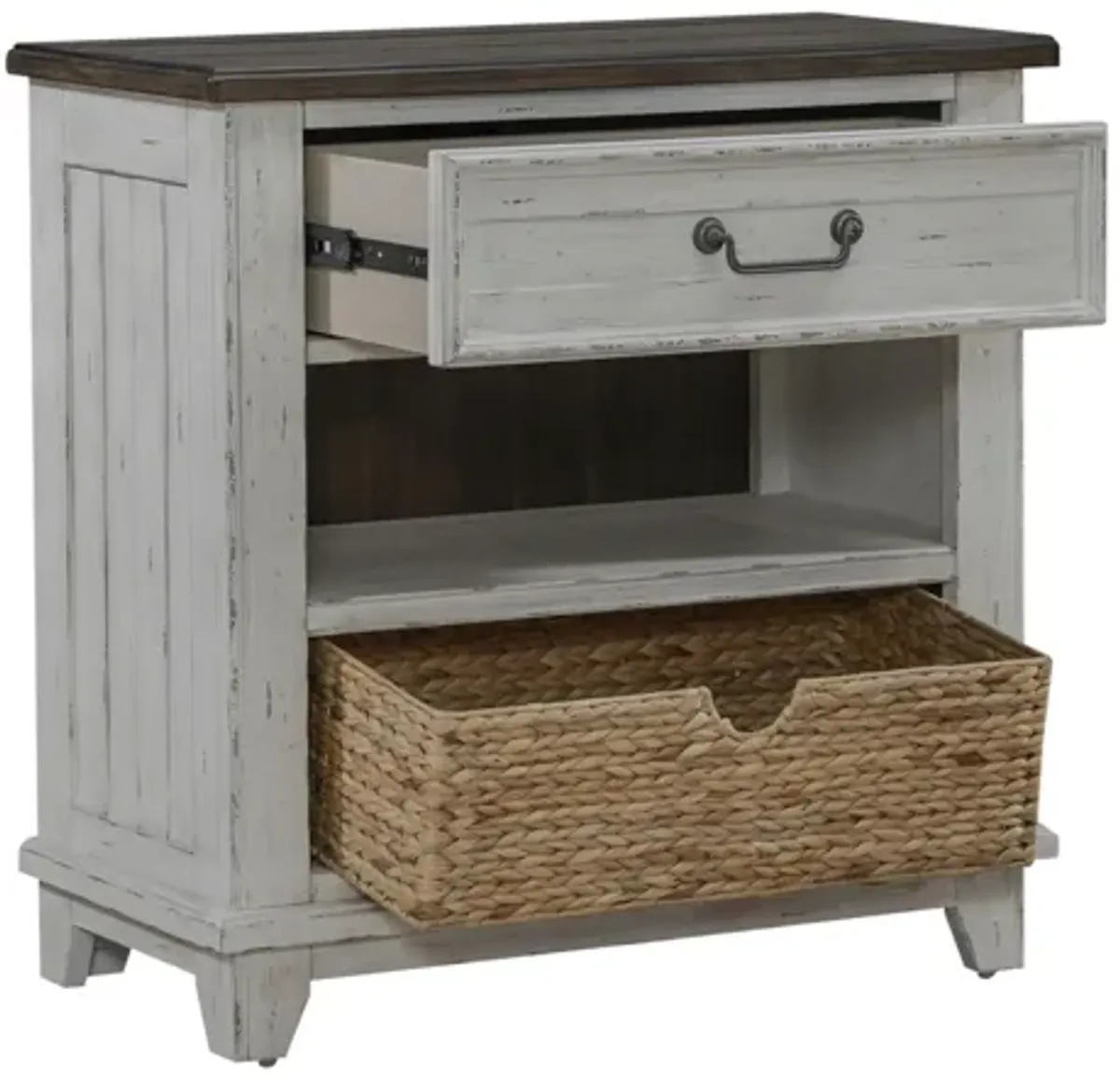 River Place Bedside Chest w/ Charging Station