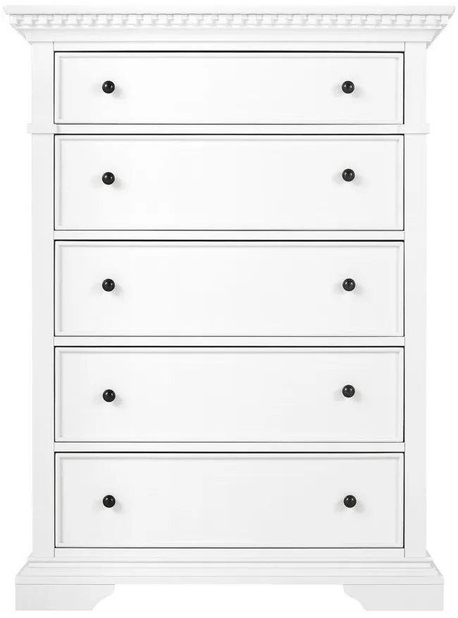 Angelina Bedroom Chest in Cream White by Bellanest by Raymour