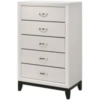 Akerson Bedroom Chest in White by Crown Mark