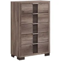 Rangley Chest in Paper - Gray / Brown 2-Tone by Crown Mark