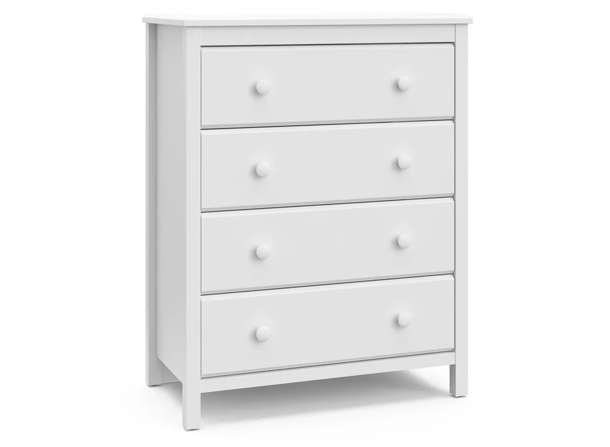 Alpine 4-Drawer Chest in White by Bellanest