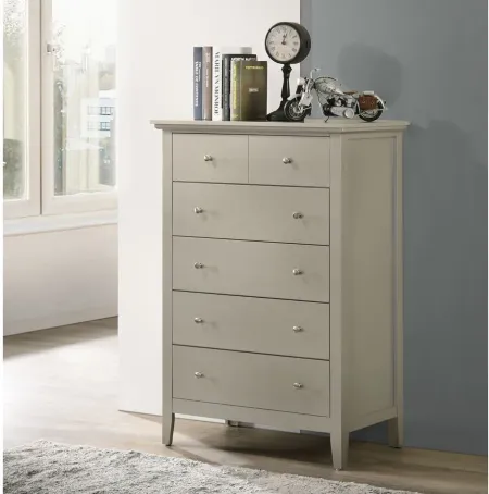 Hammond Bedroom Chest in Silver Champagne by Glory Furniture