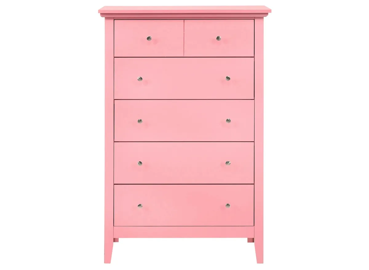 Hammond Bedroom Chest in Pink by Glory Furniture