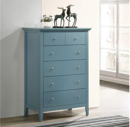 Hammond Bedroom Chest in Teal by Glory Furniture