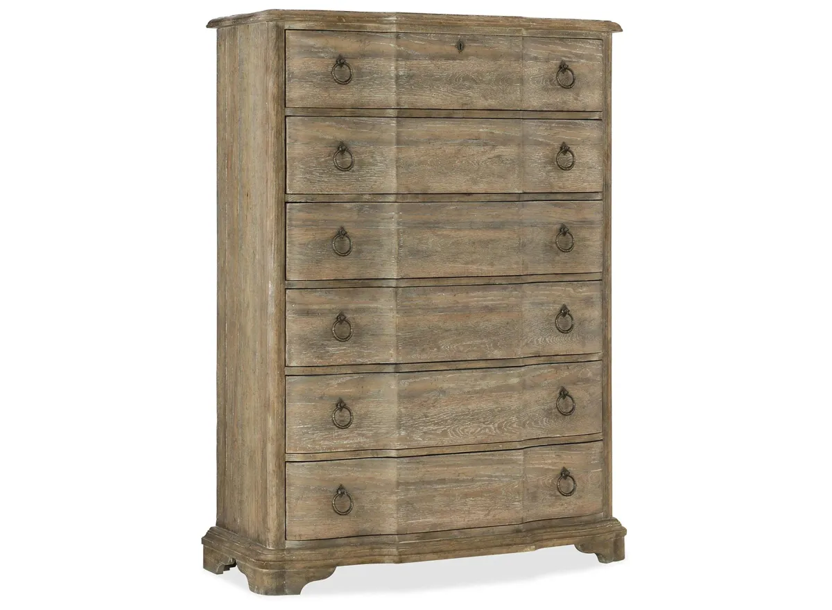 Boheme Six-Drawer Chest in Brown by Hooker Furniture