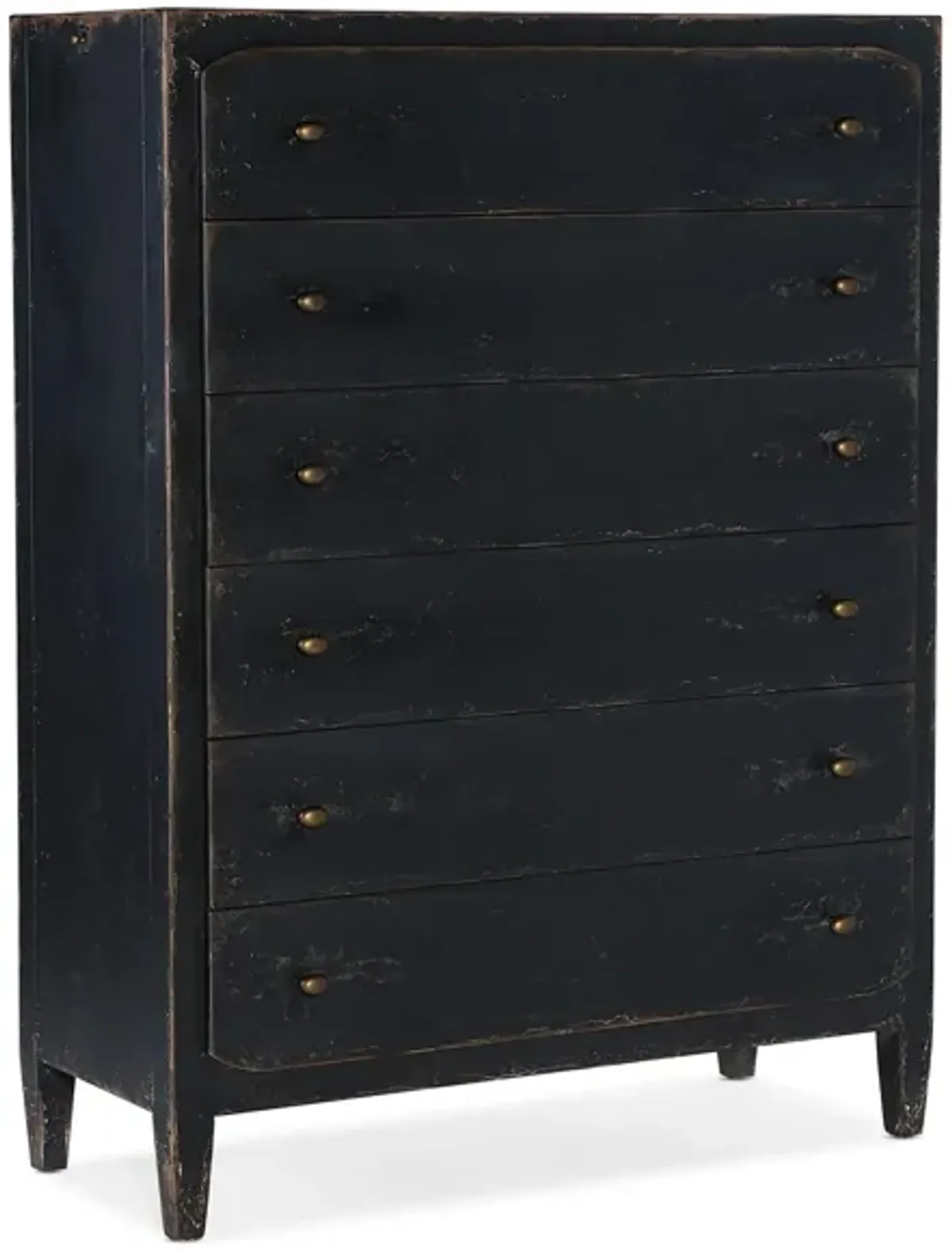 Ciao Bella Six-Drawer Chest in Black by Hooker Furniture