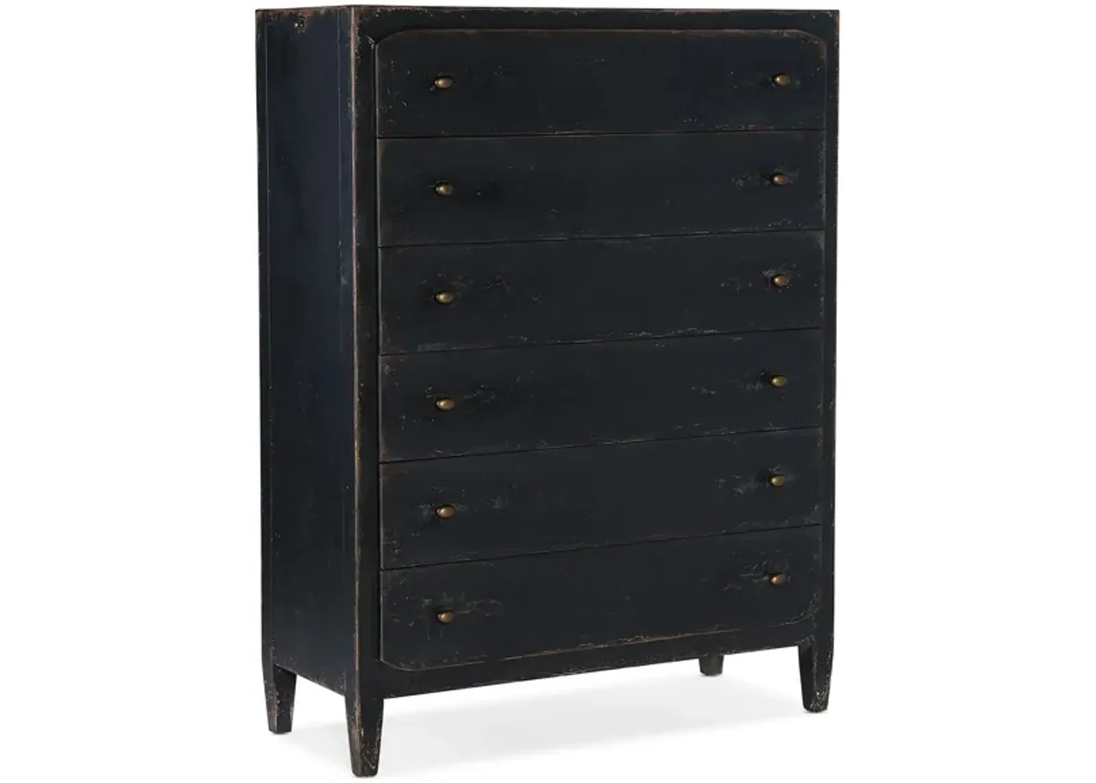 Ciao Bella Six-Drawer Chest in Black by Hooker Furniture