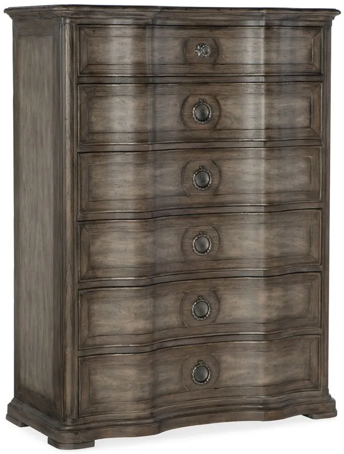 Woodlands Six-Drawer Chest in Brown by Hooker Furniture
