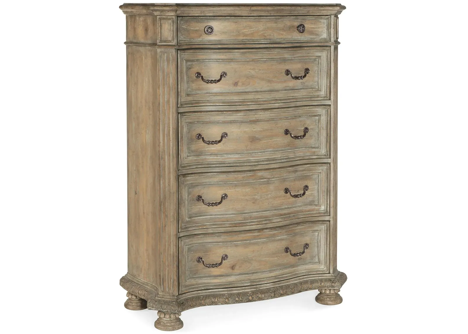 Castella Five Drawer Chest in Brown by Hooker Furniture