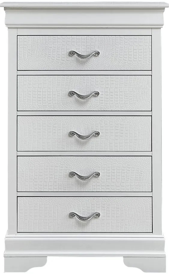 Lorana Chest in Silver Champagne by Glory Furniture