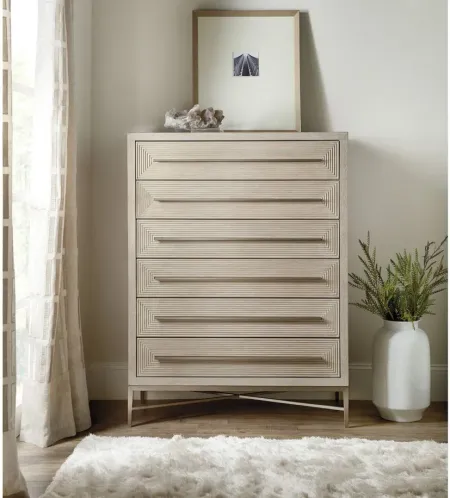 Cascade Six-Drawer Chest in Beige by Hooker Furniture