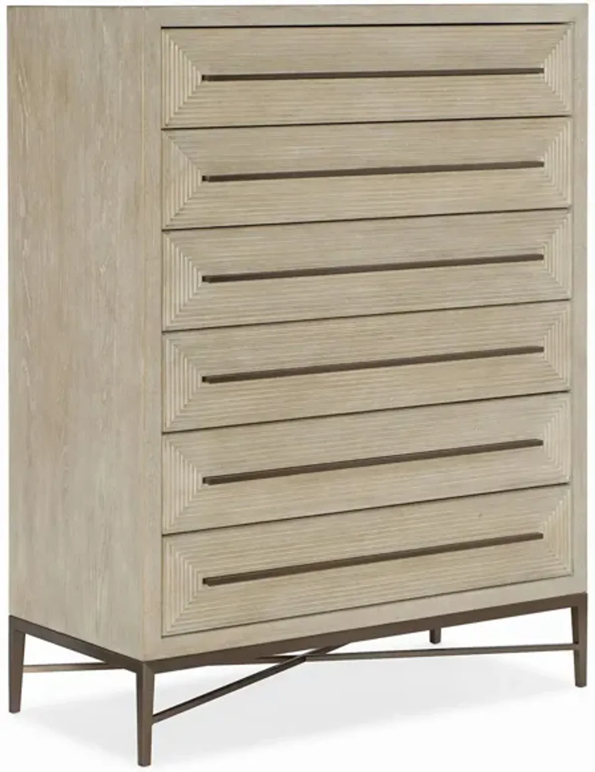 Cascade Six-Drawer Chest in Beige by Hooker Furniture