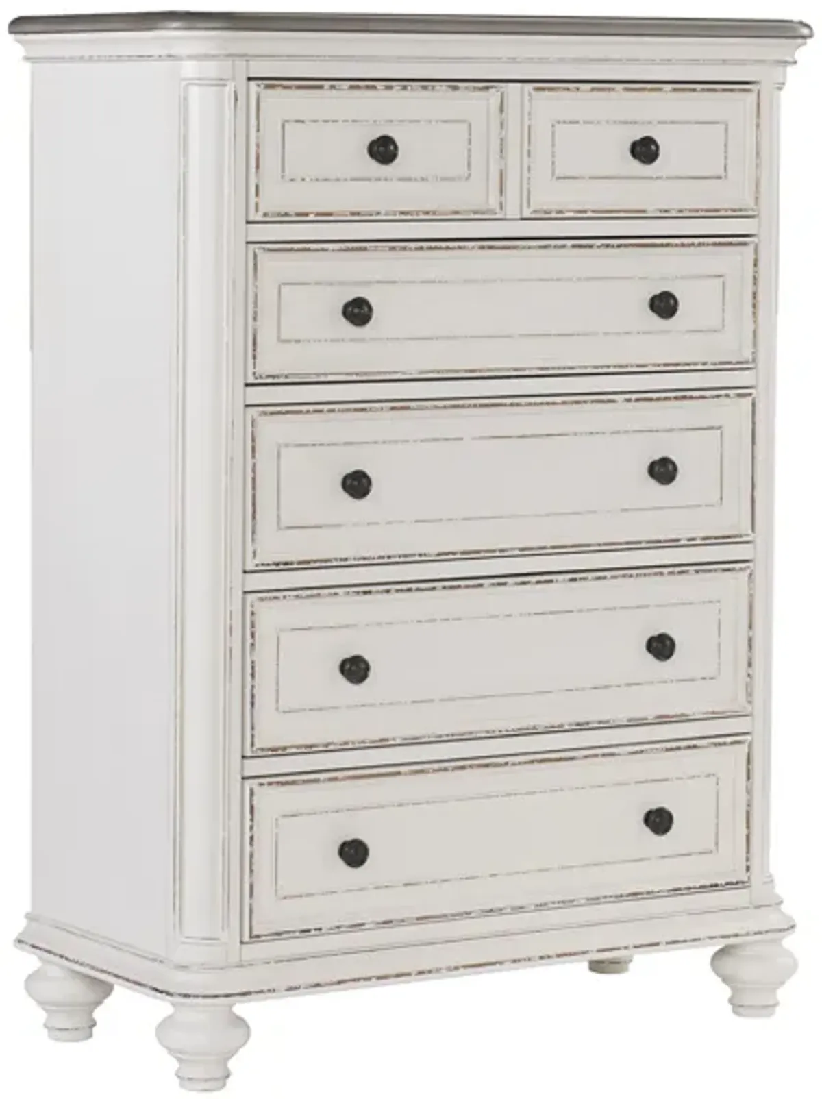 Urbanite Bedroom Chest in Antique White & Gray/Brown by Homelegance