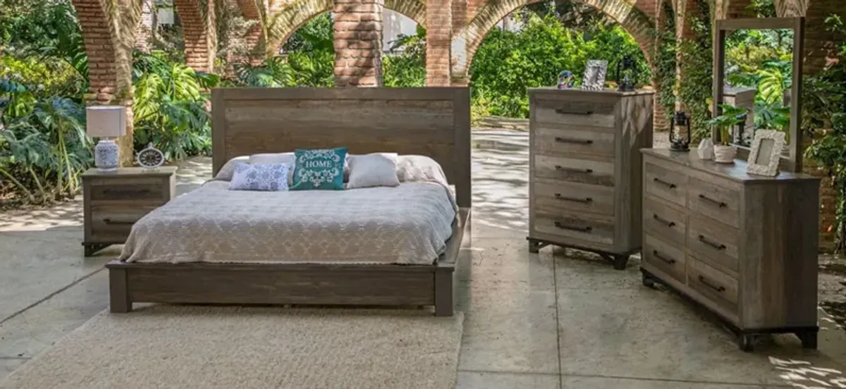 Loft Brown 5 Drawer Chest